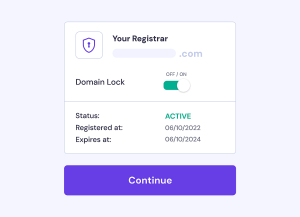 domain transfer unlock